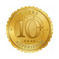10+ Years Experience Badge