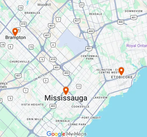 Service Area Map
